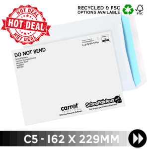 C5 162 x 229mm - Printed Single Colour